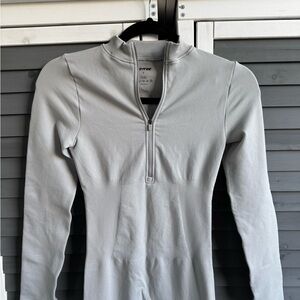 Bo+Tee Light Gray Thermal Base Layer Jumpsuit NWT